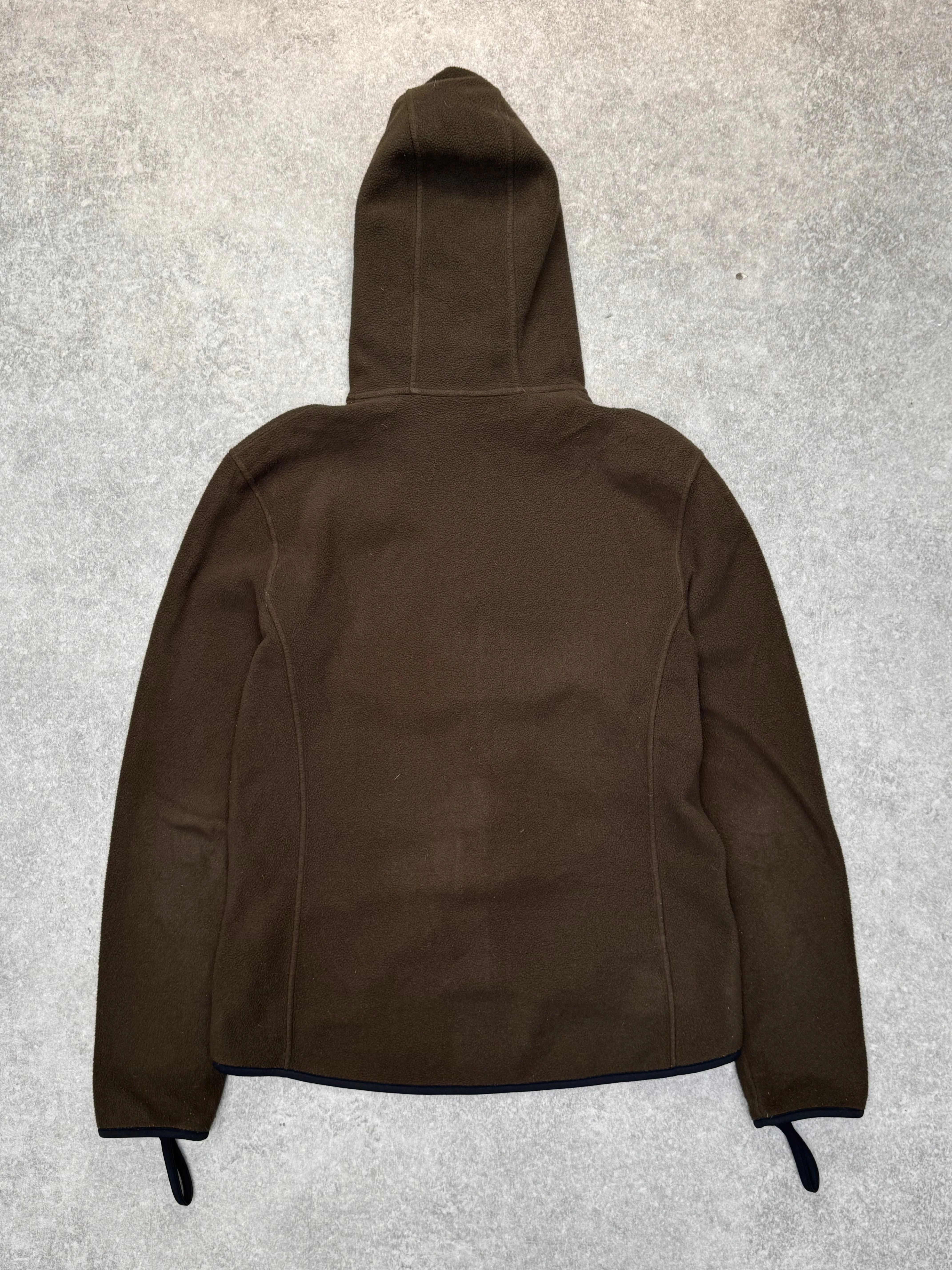 2002 Prada Khaki Balacava Fleece Zip-up Jacket