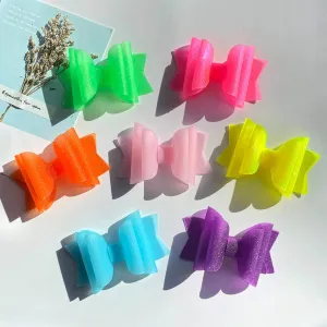30pcs Sparkle PVC Jelly Hair Bows