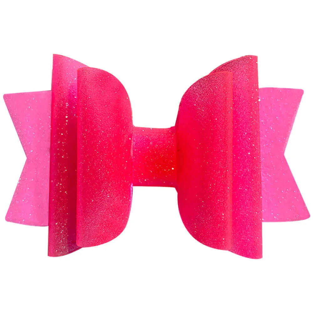 30pcs Sparkle PVC Jelly Hair Bows