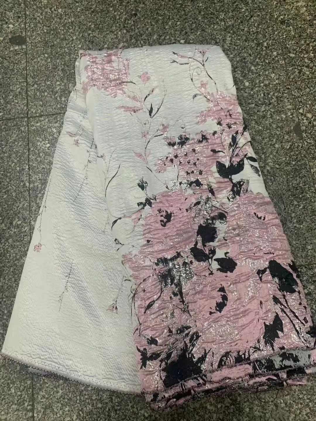 5 YARDS / 4 COLORS / Serenity Floral Viscose Jacquard Brocade Woven Fashion Jacket Dress Fabric