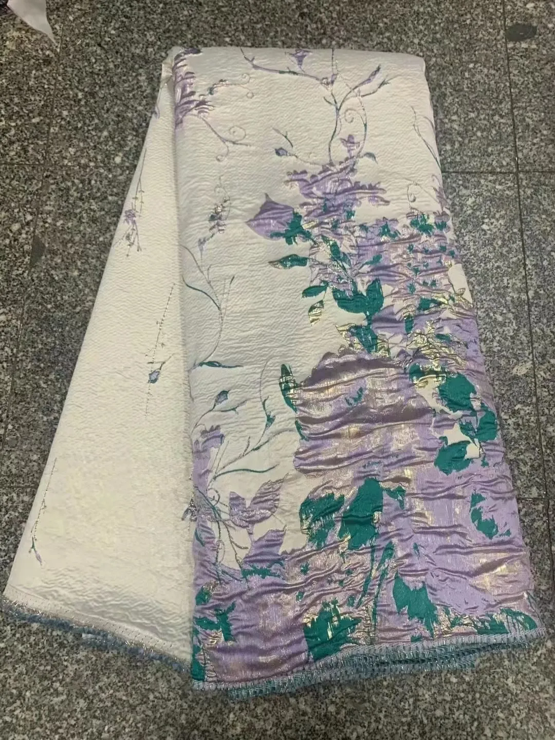 5 YARDS / 4 COLORS / Serenity Floral Viscose Jacquard Brocade Woven Fashion Jacket Dress Fabric