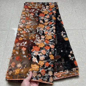 5 YARDS / 6 COLORS /  Melanie Watercolor Floral Viscose Jacquard Woven Fabric for Dresses, Jackets, Suits, Shirts, Skirts Lining