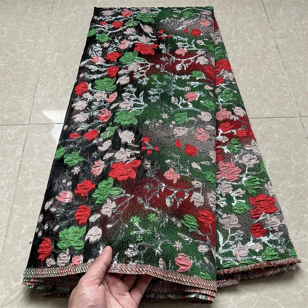 5 YARDS / 6 COLORS /  Melanie Watercolor Floral Viscose Jacquard Woven Fabric for Dresses, Jackets, Suits, Shirts, Skirts Lining
