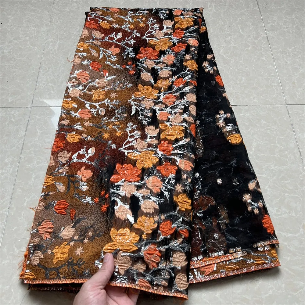 5 YARDS / 6 COLORS /  Melanie Watercolor Floral Viscose Jacquard Woven Fabric for Dresses, Jackets, Suits, Shirts, Skirts Lining