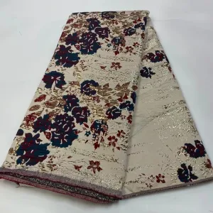 5 YARDS / 7 COLORS / Lamir Floral Viscose Jacquard Brocade Woven Fashion Jacket Dress Fabric