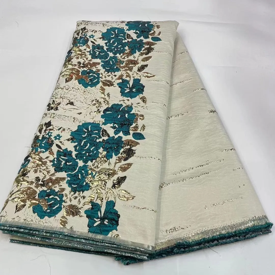 5 YARDS / 7 COLORS / Lamir Floral Viscose Jacquard Brocade Woven Fashion Jacket Dress Fabric