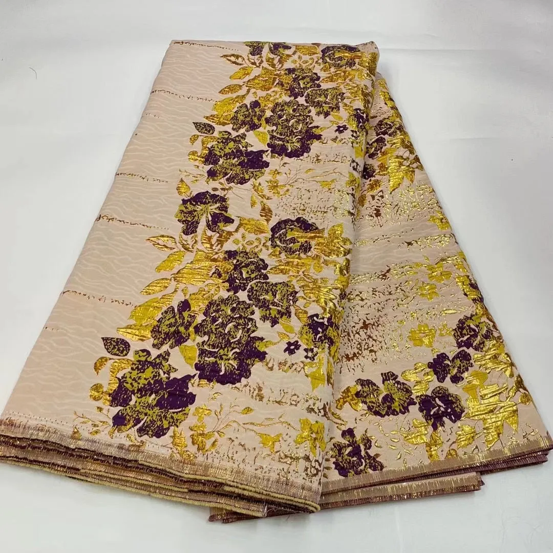 5 YARDS / 7 COLORS / Lamir Floral Viscose Jacquard Brocade Woven Fashion Jacket Dress Fabric