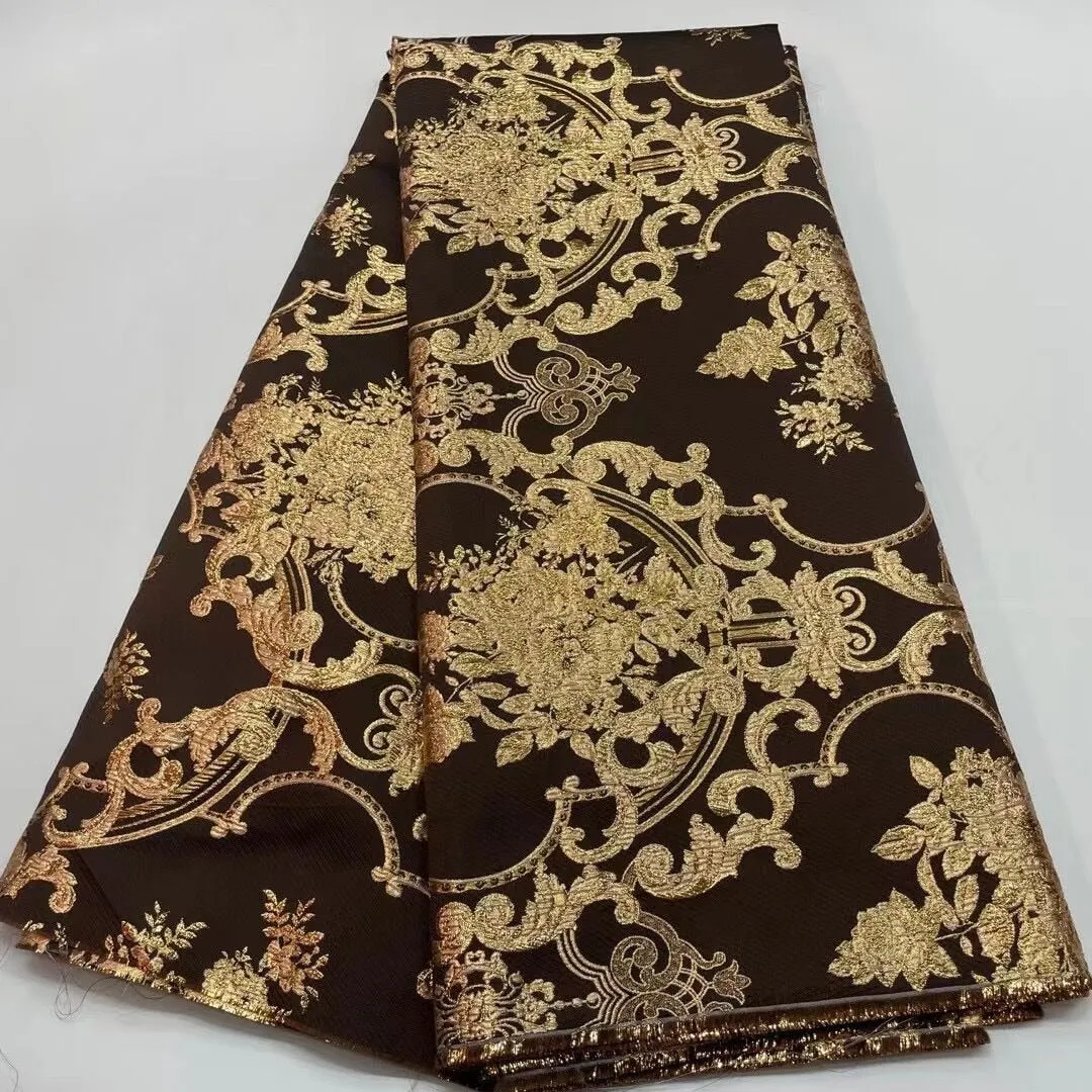 5 YARDS / 8 COLORS / Elegant Large Damask Viscose Jacquard Woven Fabric for Dresses, Jackets, Suits, Shirts, Skirts Lining