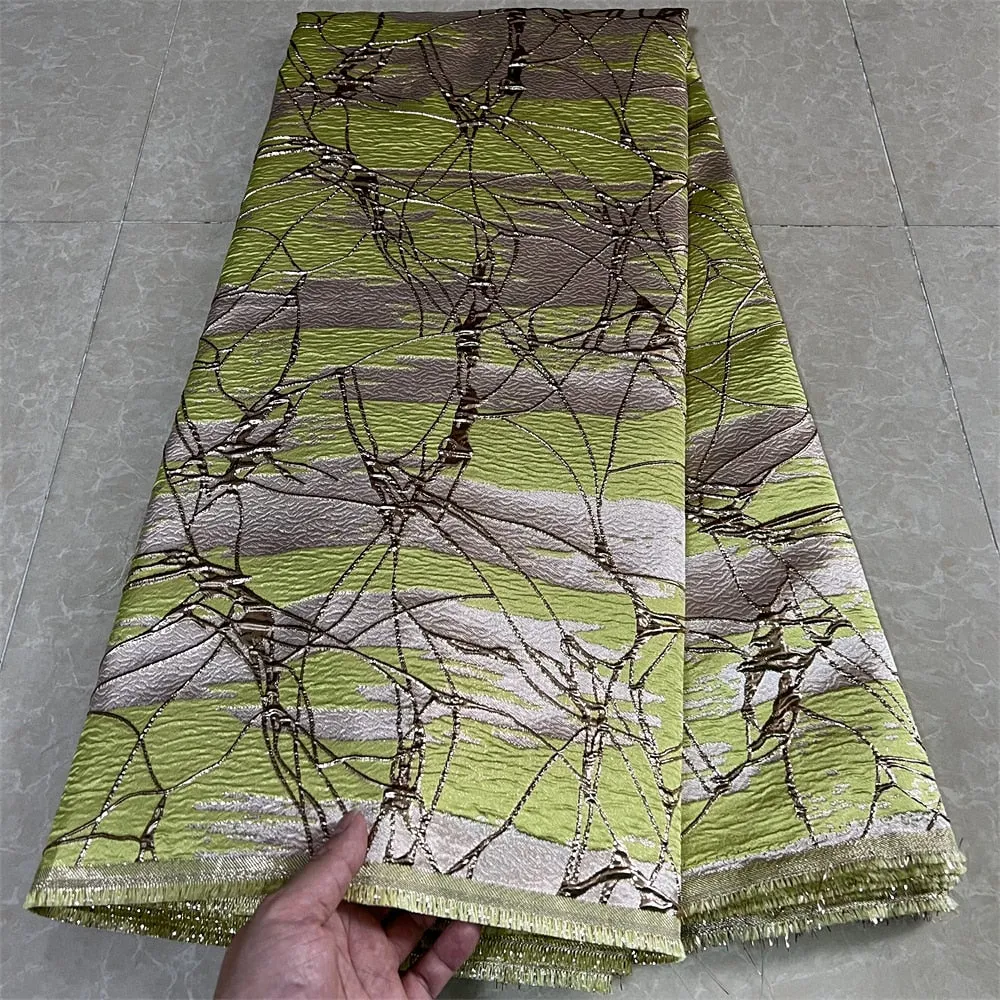 5 YARDS / 9 COLORS / Milo Abstract Waves Viscose Jacquard Woven Fabric for Dresses, Jackets, Suits, Shirts, Skirts Lining