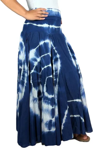 Agan Traders Women's 2025 Summer Tie-dye High Waistband Bohemian Maxi Skirt - A Line Flared Long Skirts for Women