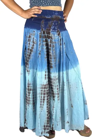 Agan Traders Women's 2025 Summer Tie-dye High Waistband Bohemian Maxi Skirt - A Line Flared Long Skirts for Women