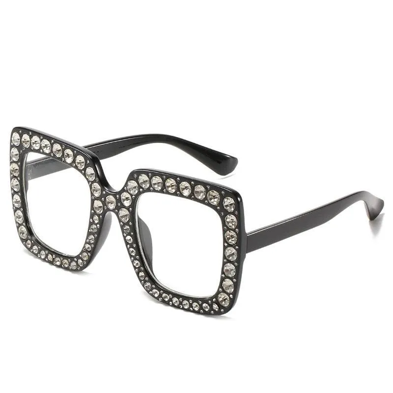 Amber Retro Square Sunglasses
