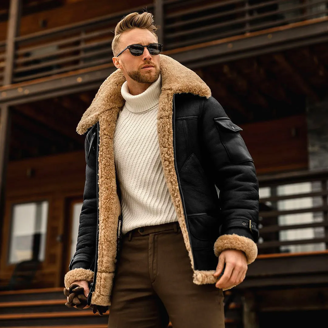 Aule Thick Velvet Leather Jacket
