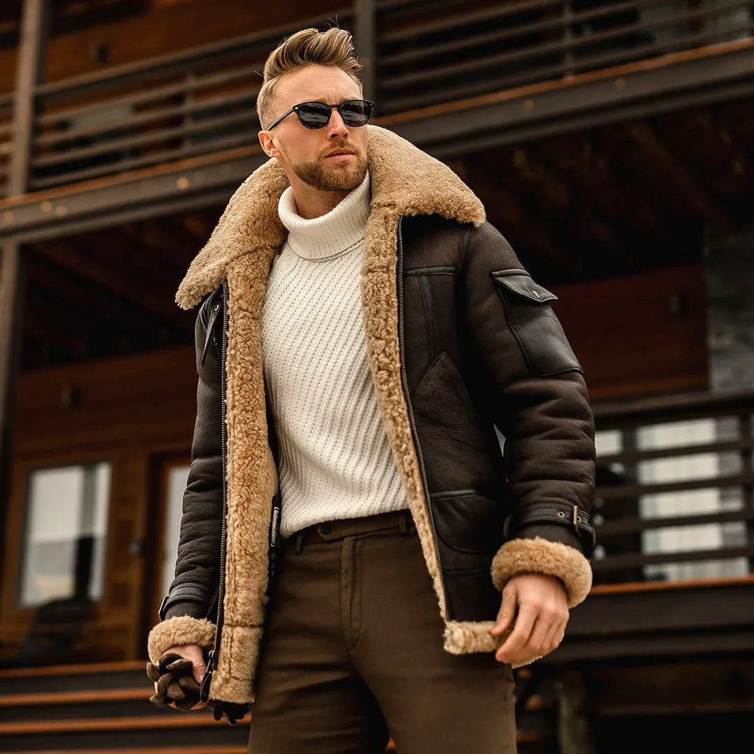 Aule Thick Velvet Leather Jacket