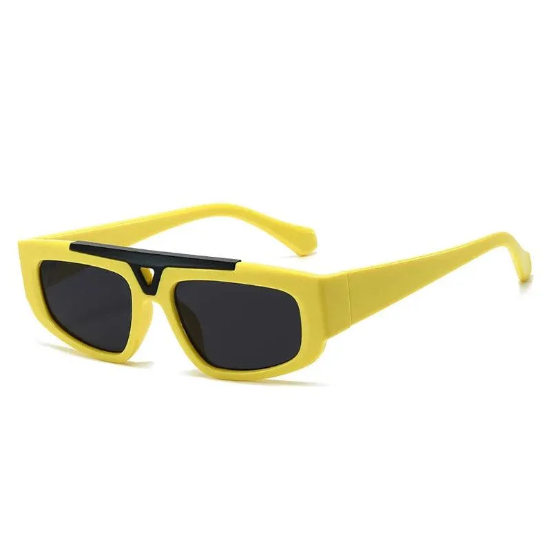 Azriel Retro Rectangular Sunglasses