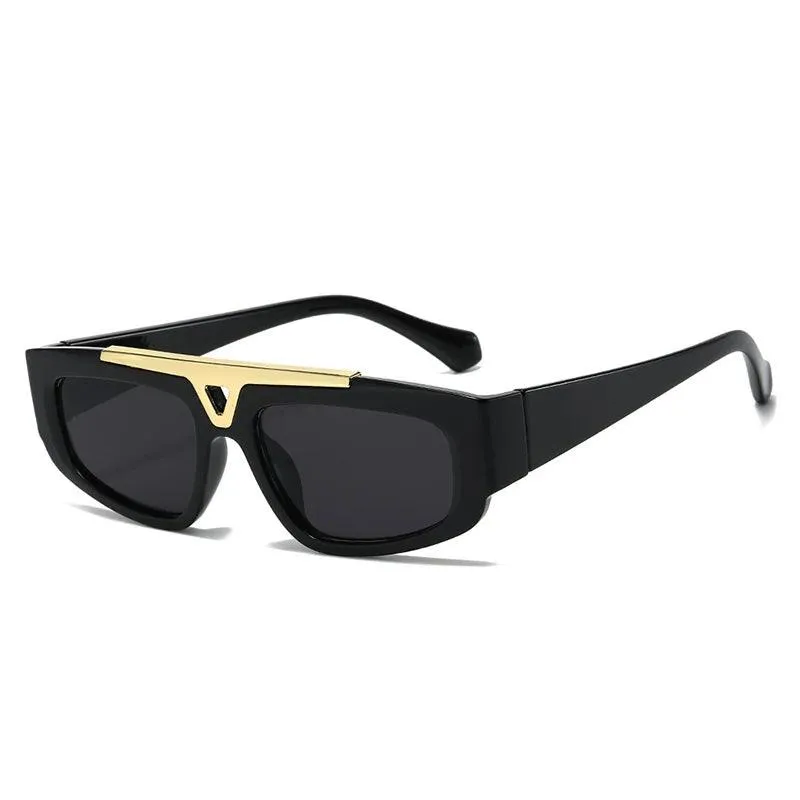 Azriel Retro Rectangular Sunglasses