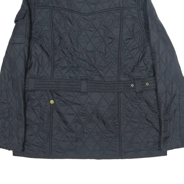 BARBOUR International Quilted Jacket Black Womens UK 16