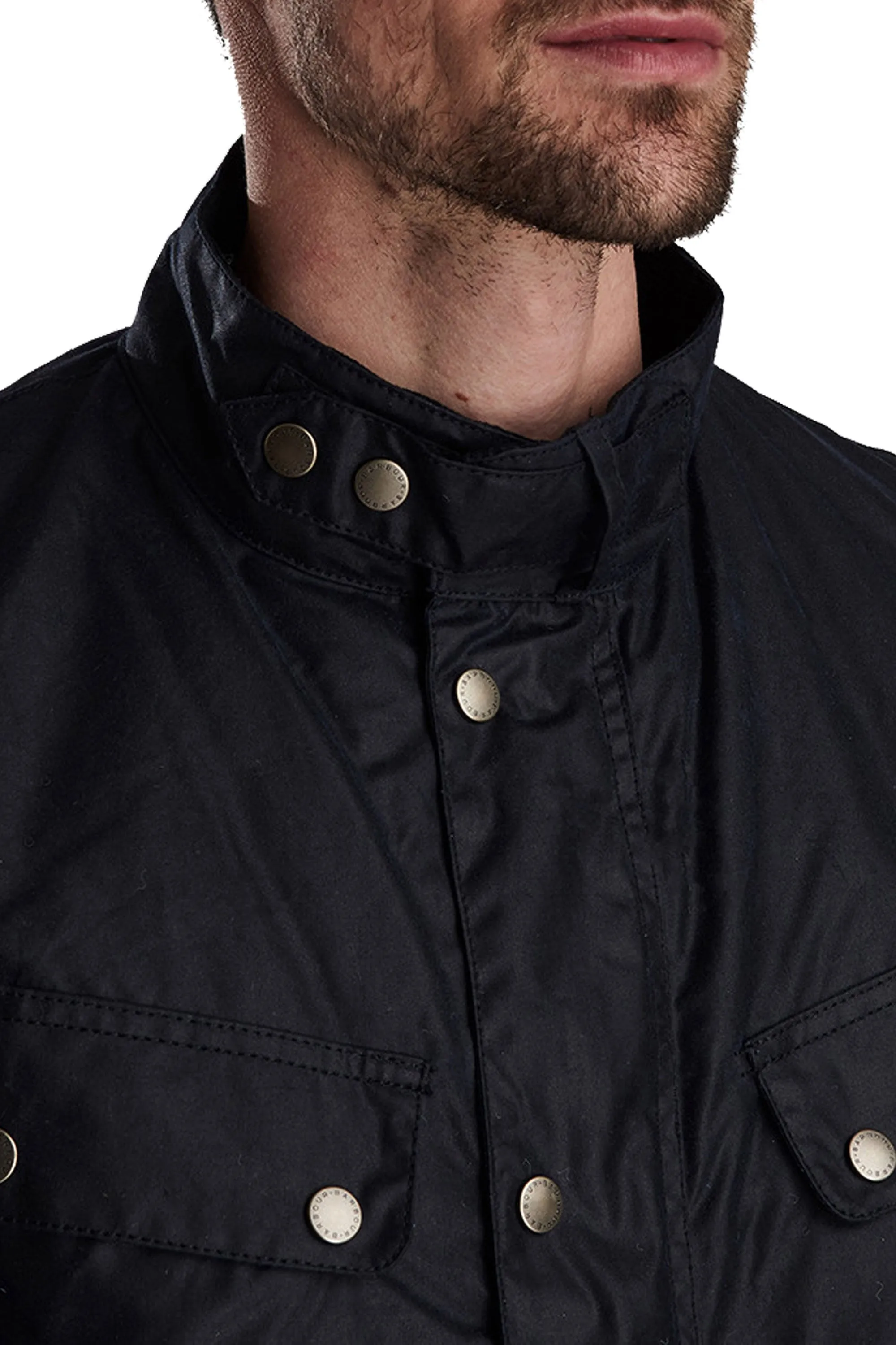Barbour International Tourer Wax Duke Jacket Navy