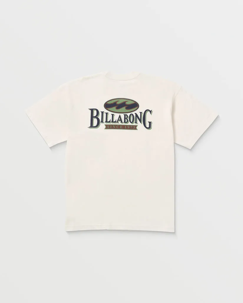 Billabong Double Spread OG Short Sleeve Tee - OFF WHITE
