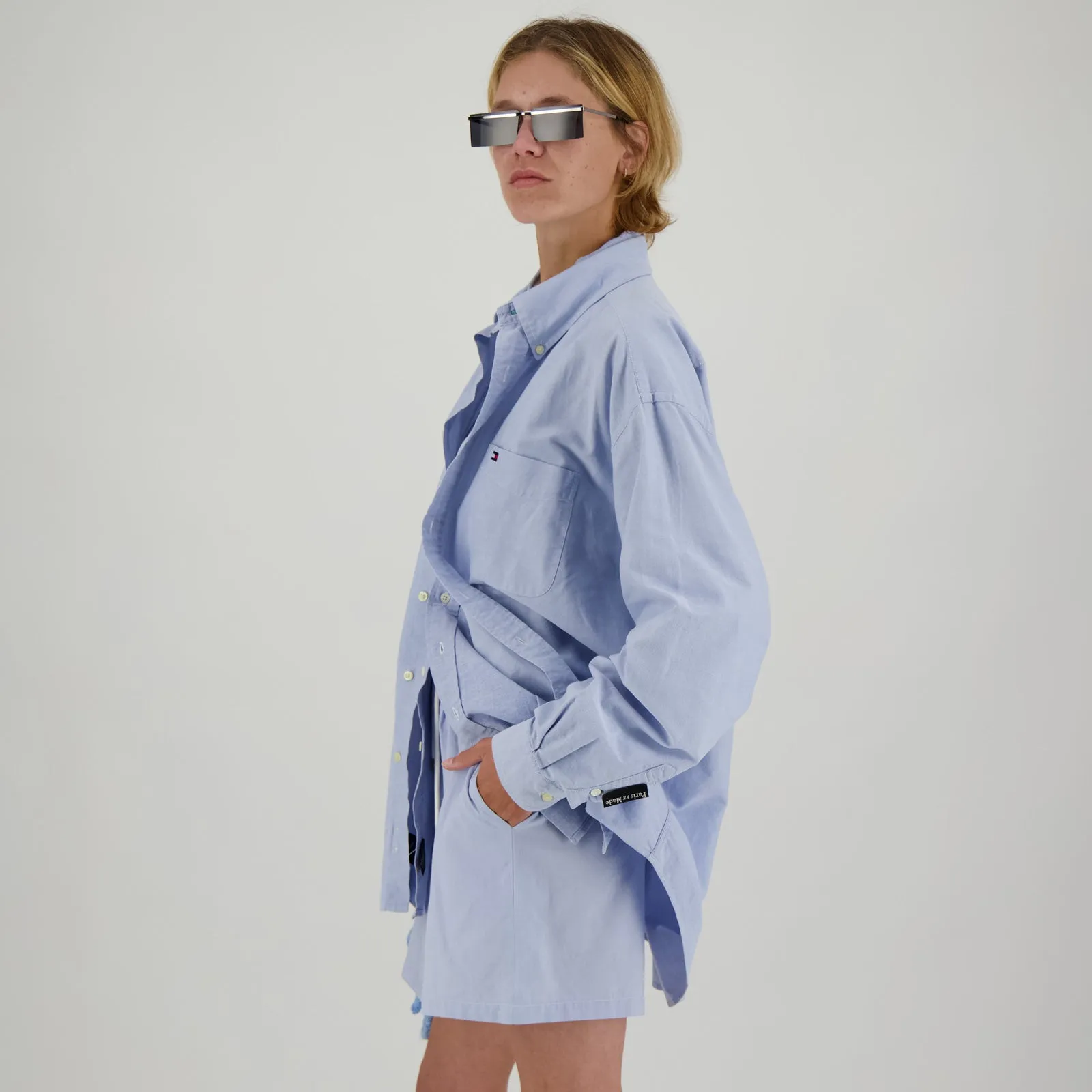 Blue Double Collar Shirt