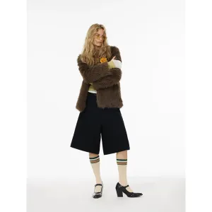 Brown Faux Fur Jacket