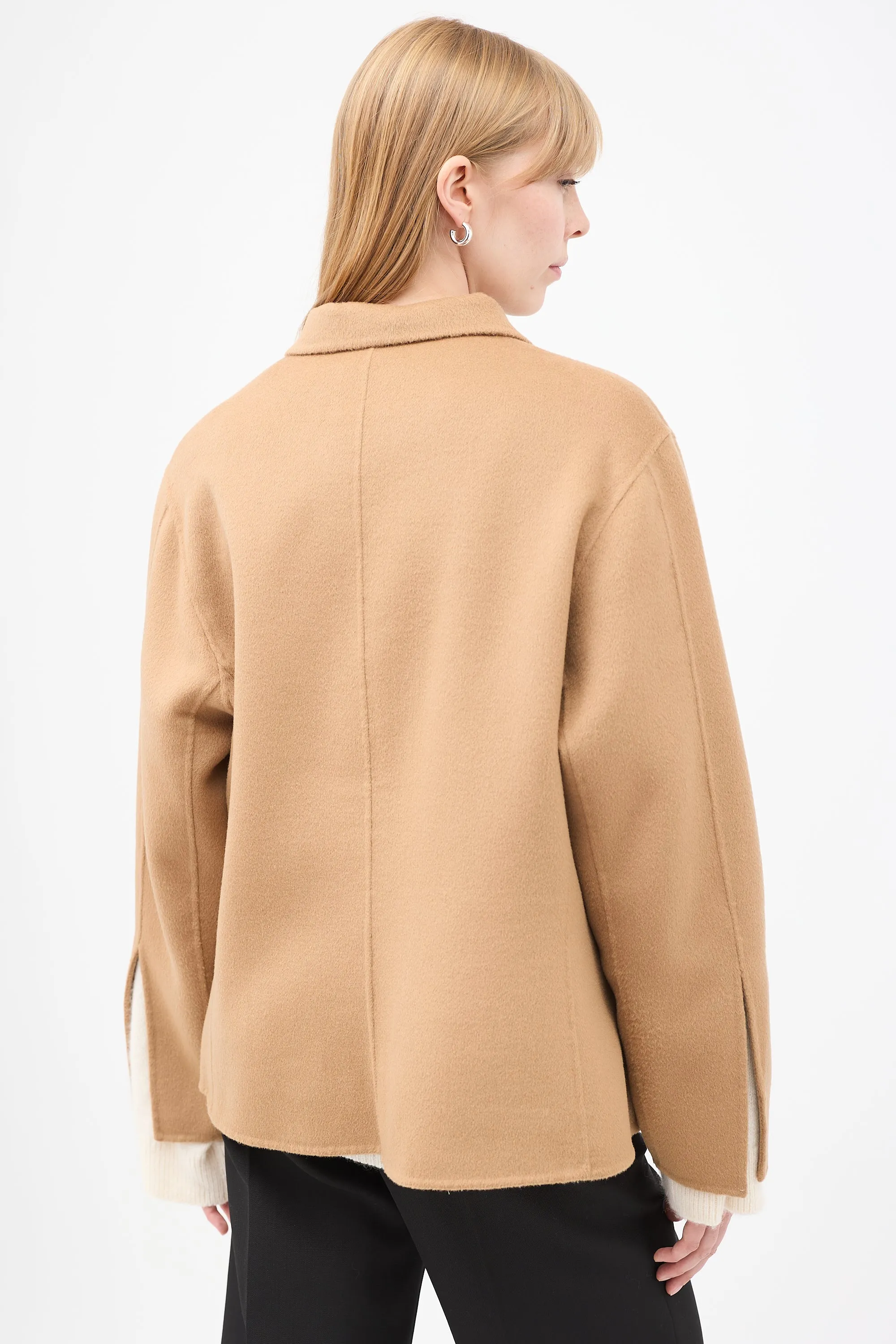 Brown Wool Army Double Jacket