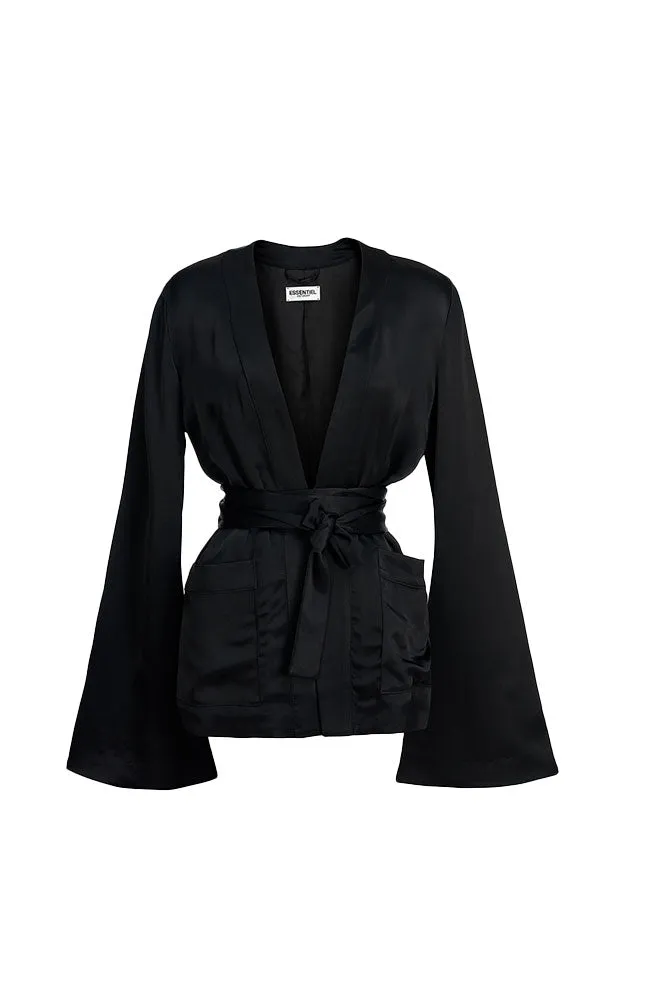 Cartno Trumpet Sleeve Jacket