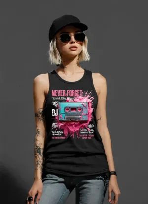 Cassette Pink Art Tank Top | Grooveman Music TM