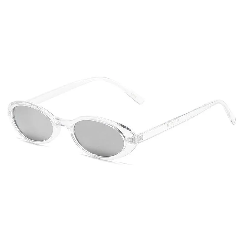 Clea Retro Oval Sunglasses