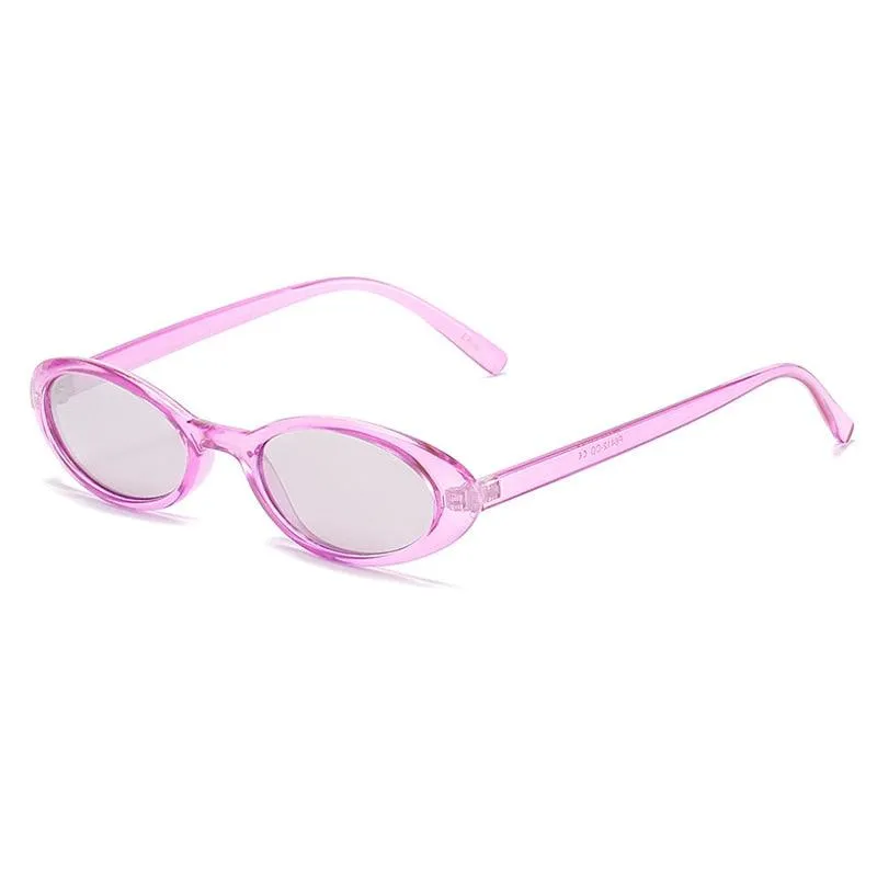 Clea Retro Oval Sunglasses