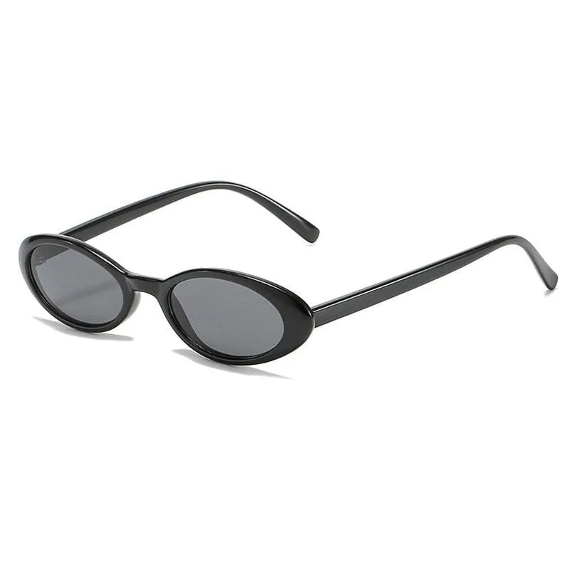 Clea Retro Oval Sunglasses