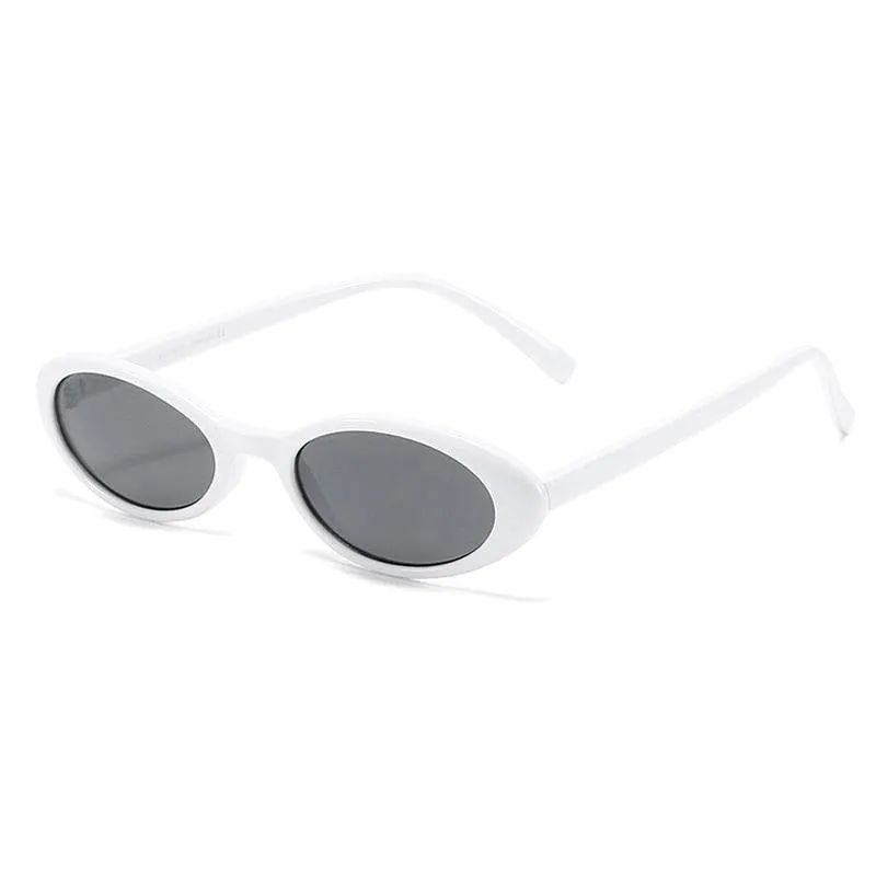 Clea Retro Oval Sunglasses