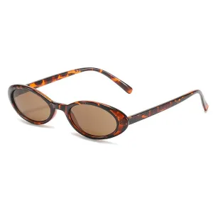 Clea Retro Oval Sunglasses