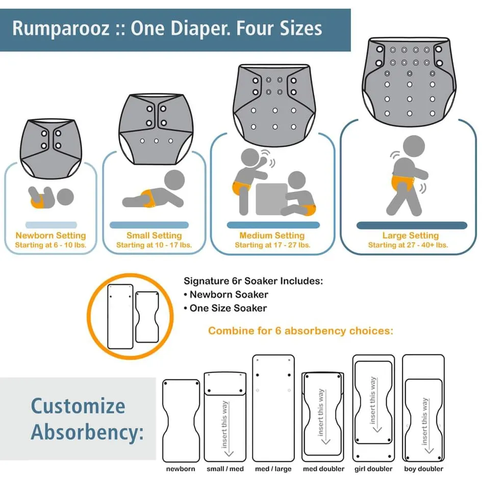 Cloth Diaper Bundle - Try It! - Original with Hemp :: 4 pack 