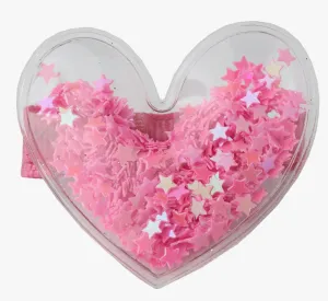 Confetti Heart Hair Clips