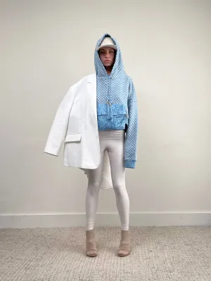 Cropped Maxi Hood Sweat