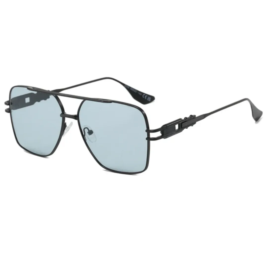 Cyrus Unisex Retro Double Bridge Metal Frame Aviator Sunglasses