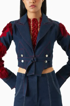 Denim Fray Jacket