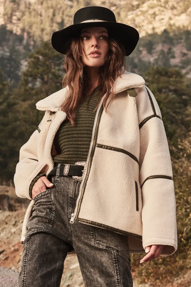 Dutton Faux Shearling Coat