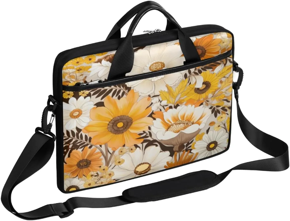 Eiffel Tower Fun Pattern Laptop Shoulder Bag for Tablet Computer Notebook Sleeve Messenger Carrying Case Briefcase Tote