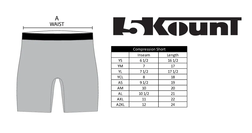Emerson Park Ridge Wrestling Sublimated Compression Shorts