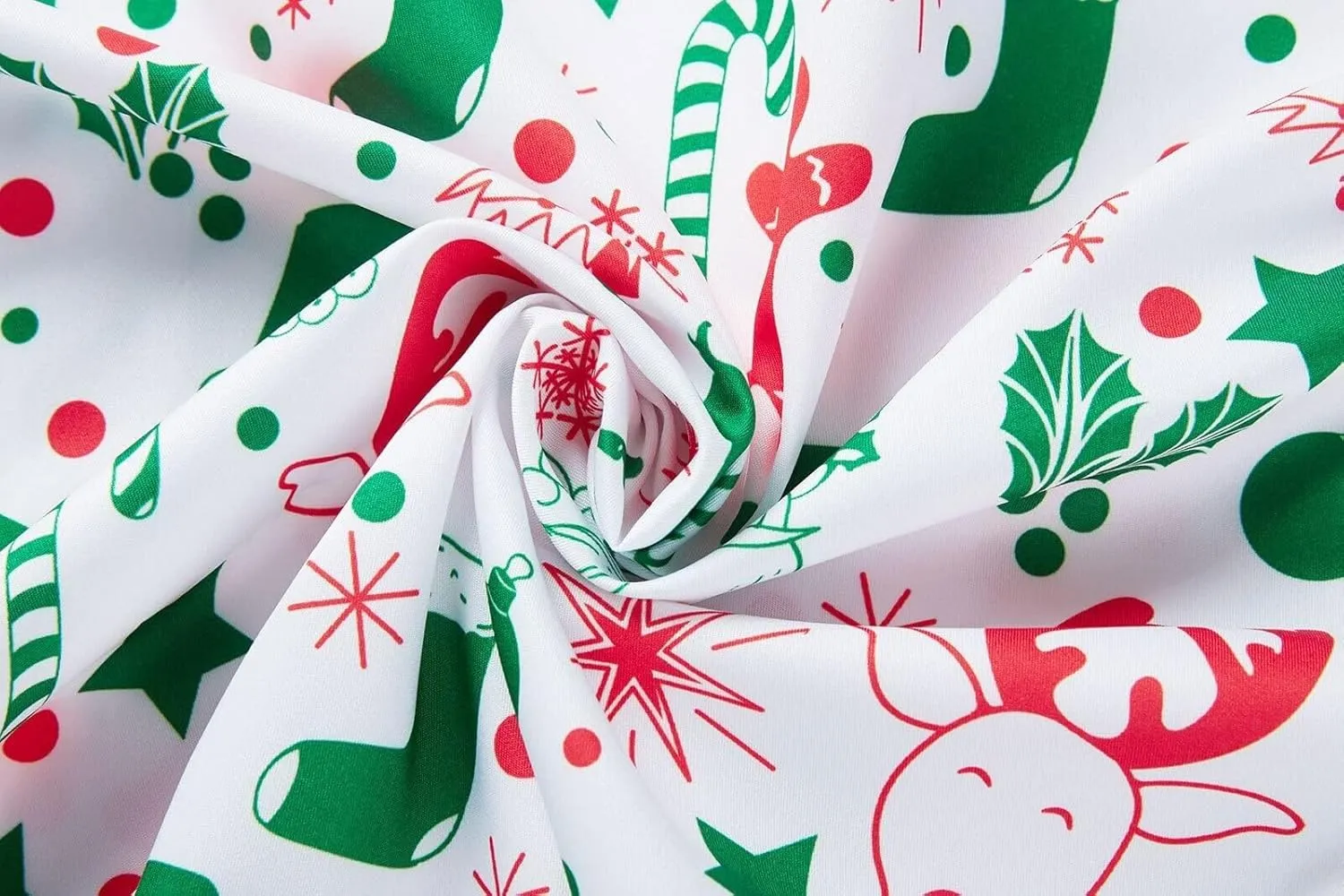 ENVMENST Christmas Button Up Shirt for Men Fun Printed Casual Short Sleeve Hawaiian Santa Shirt