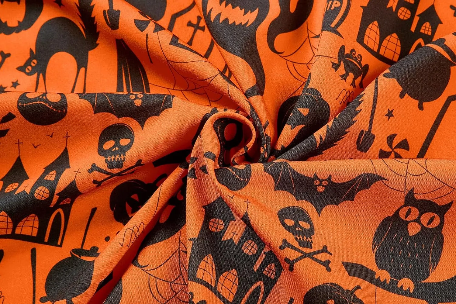 ENVMENST Halloween Button Up Shirt for Men Fun Pumpkins Printed Casual Short Sleeve Hawaiian Aloha Shirts