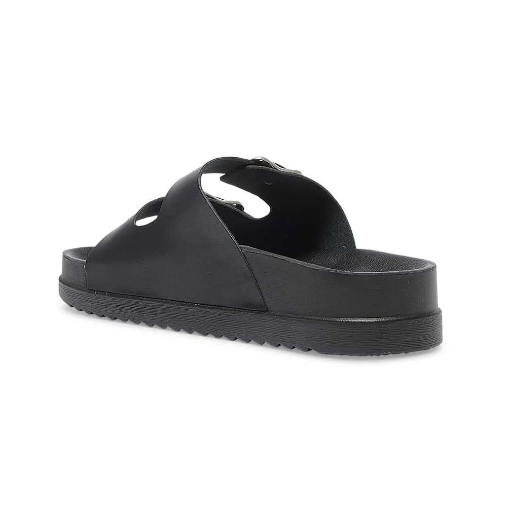 Essex Slide in Black Smooth