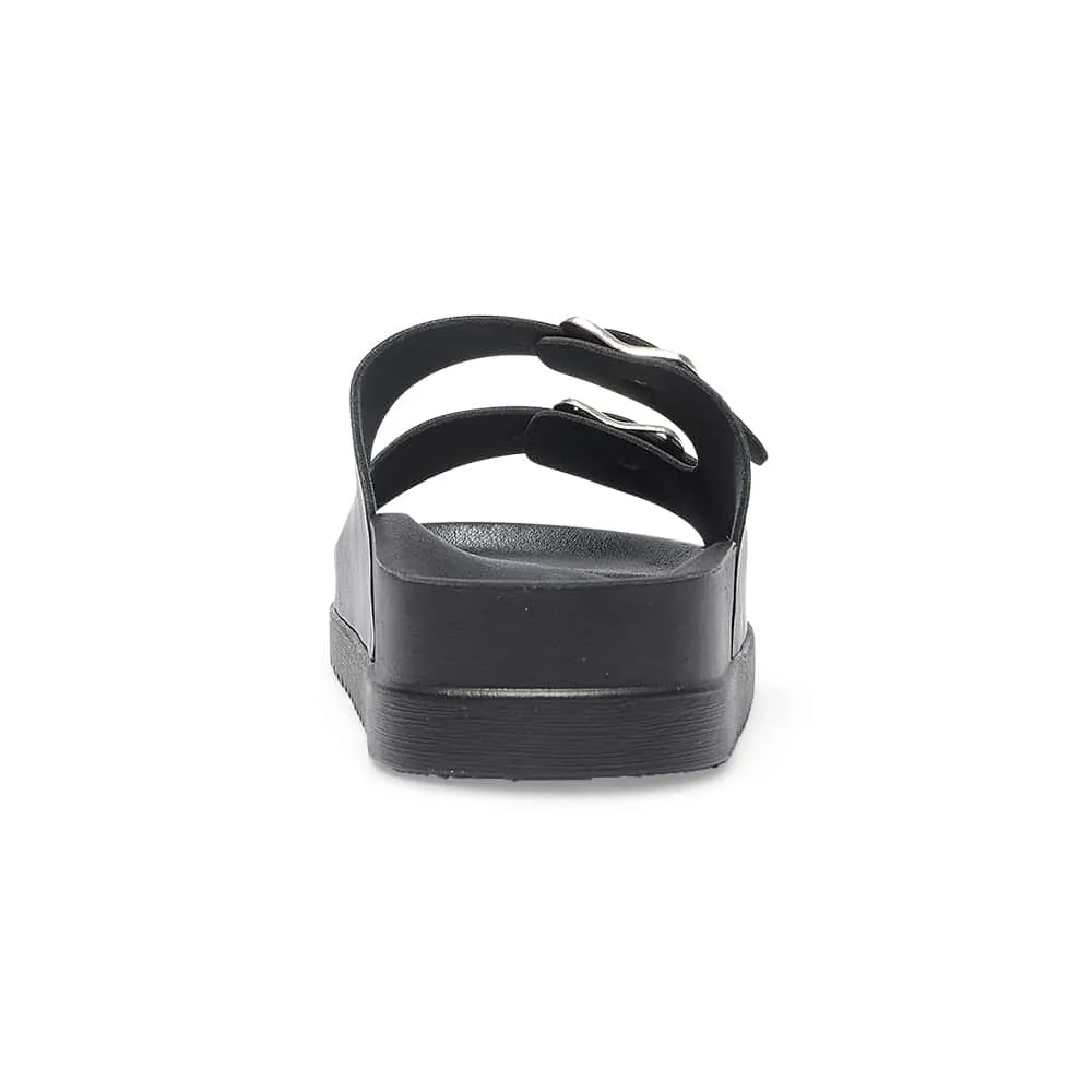 Essex Slide in Black Smooth