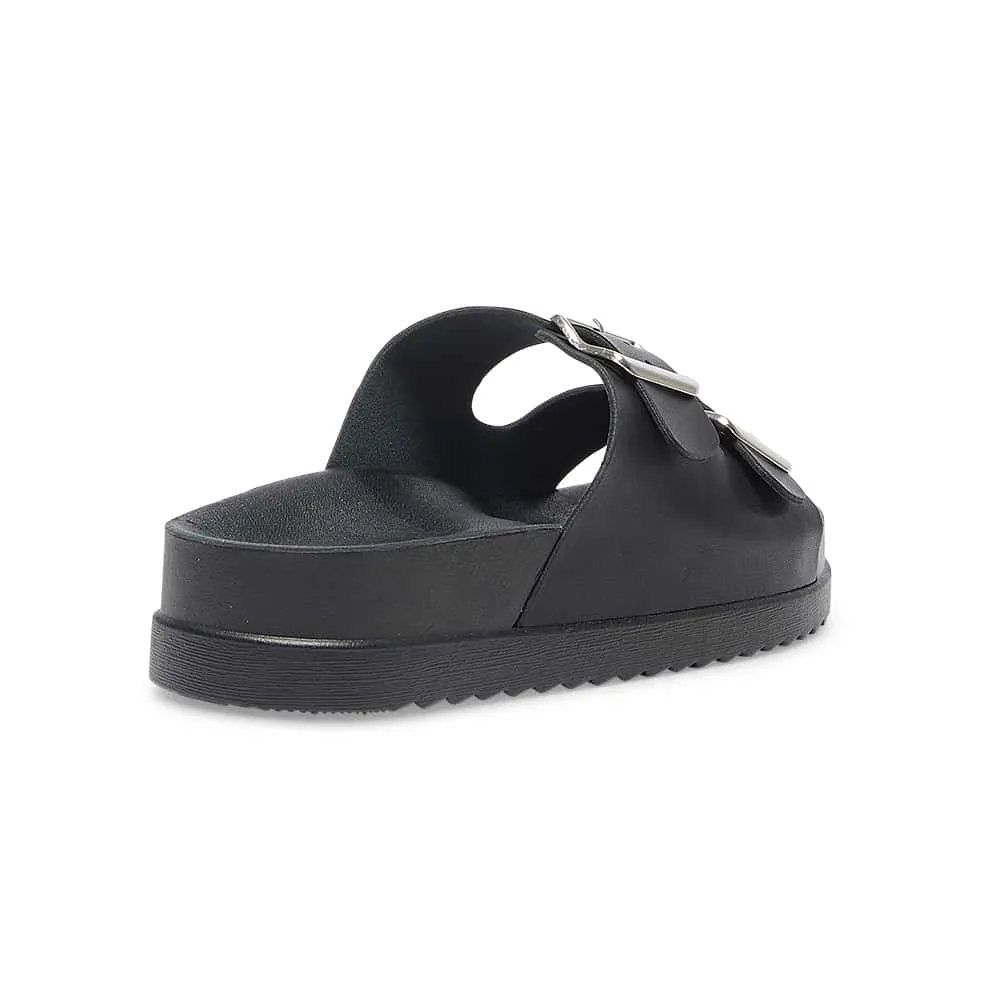 Essex Slide in Black Smooth