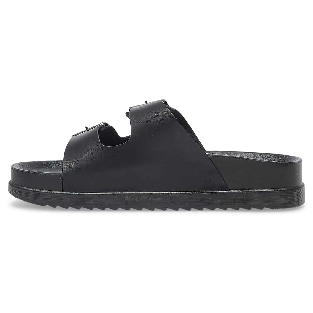 Essex Slide in Black Smooth