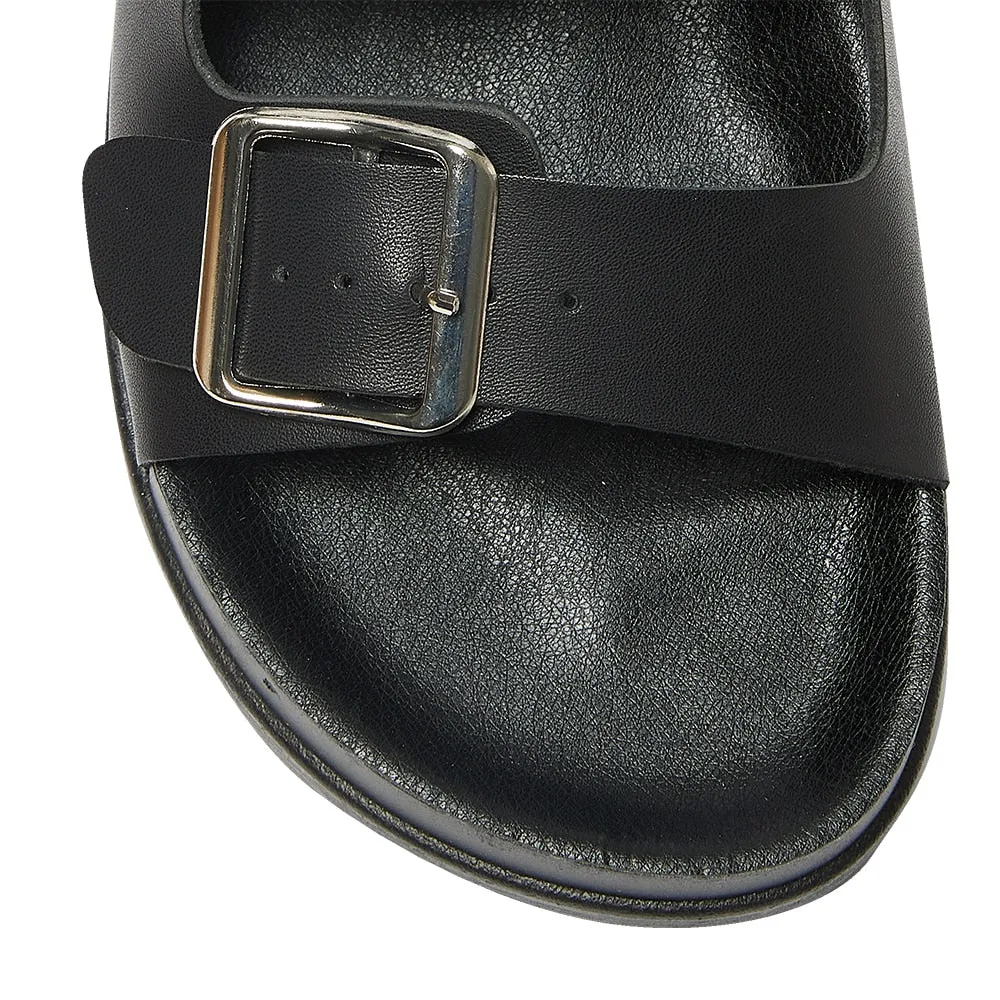 Essex Slide in Black Smooth