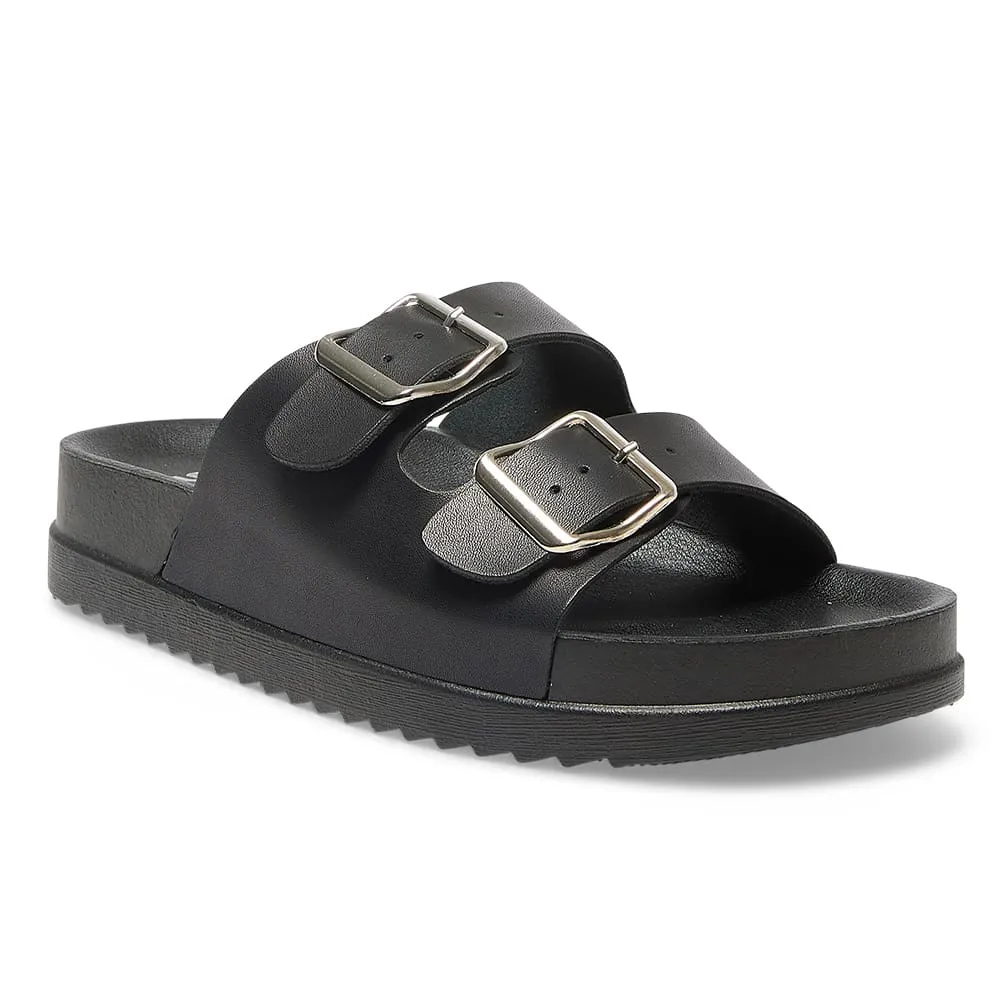 Essex Slide in Black Smooth