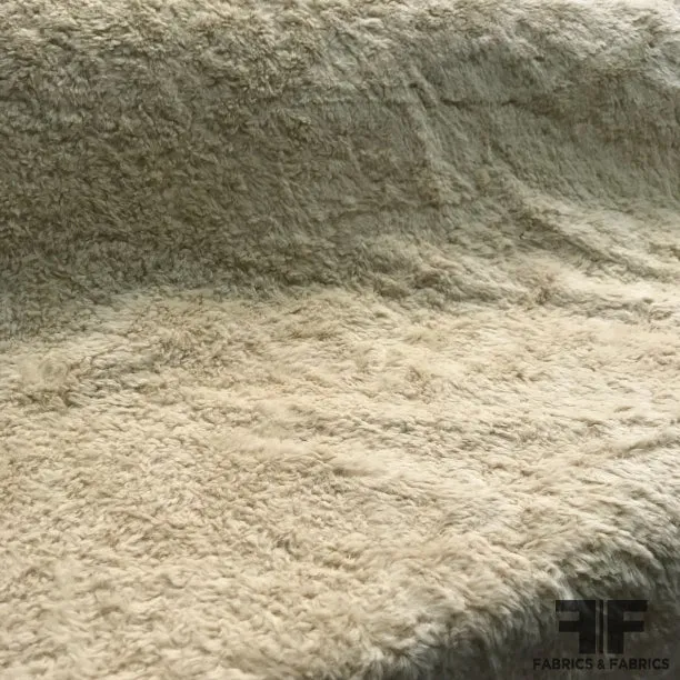 Faux Shaved Lamb Fur - Beige